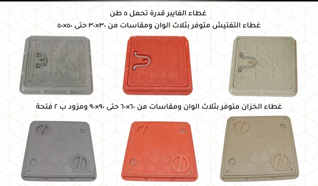 اغطية فايبر